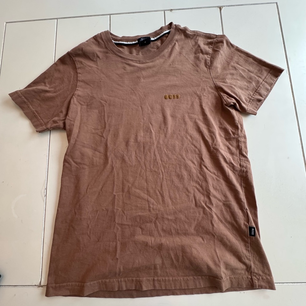 Boss Light Brown Short Sleeve Tee